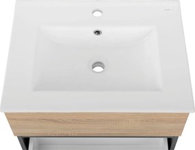 Стенен шкаф без мивка от декор от дъб в естествен цвят 60x52 cm Wisla – Støraa