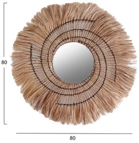 Огледало Абака Ф80 - HM7741 цвят черен-натурал