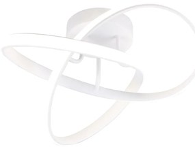 Бяла LED светлина за таван Meo - Trio