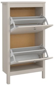 Сиво-бежова накланяща се стойка за обувки Madrid – Tvilum