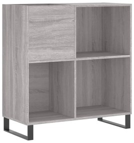 831786 vidaXL Шкаф за винилови плочи сив сонома 84,5x38x89 см инженерно дърво