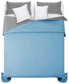 Обръщаеми синьо-сиви покривки за двойно легло 200 x 220 cm