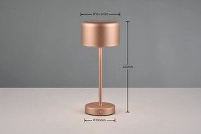 LED настолна лампа с възможност за димиране от мед (височина 30 cm) Jeff - Reality