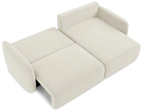 Кремав разтегателен ъглов диван с място за съхранение (десен ъгъл) Kalena – Makamii