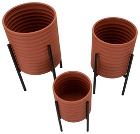 Метални покрития за кашпи в комплект от 3 бр. ø 36 cm Milly – Mauro Ferretti