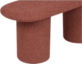 Подплатена пейка от прежда с примки от букле в тухлен цвят Rull – noo.ma