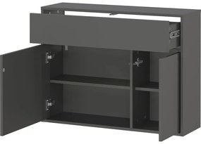 Антрацитна висяща стойка за обувки с чекмеджета Ameca 2.0 – Germania