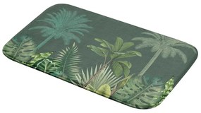 Зелен килим за баня 45x75 cm Vagabonde – douceur d'intérieur