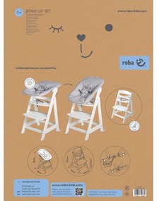 Бял стол за хранене Grow-Along – Roba