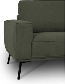 Тъмнозелен шенилов ъглов диван (десен ъгъл/L форма) Amsterdam – Scandic