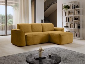 Ъглов диван Umbert-Moustardi-Right