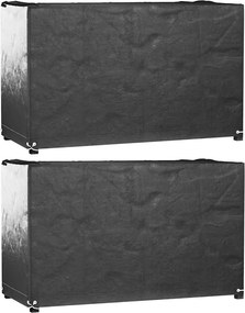 3155346 vidaXL Калъф за градинска мебел 2 бр 8 капси 170x94x70 см правоъгълни