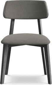 Сив трапезен стол от масивна дървесина Niu – Makamii