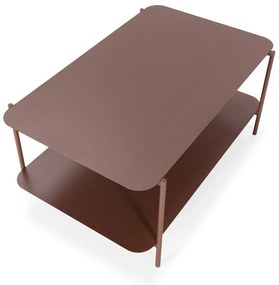 Теракотена метална масичка за кафе 58x90 cm Beatrix – MOME