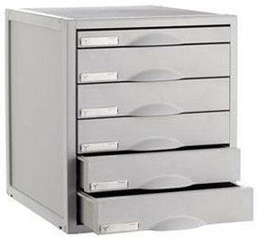 Modular Filing Cabinet Archivo 2000 ArchiSystem 6 чекмеджета Сив (35,6 x 31,6 x 36,2 cm)