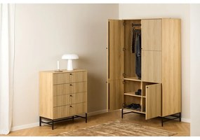 Гардероб от дъбов декор в естествен цвят 99x200x60 cm Albany – Actona