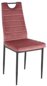 Тъмнорозови кадифени трапезни столове в комплект от 2 бр. Mandy – Støraa