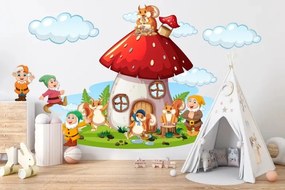 Стикер за стена за деца Земята на джуджетата 100 x 200 cm