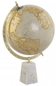 Глобус Home ESPRIT Бял Златен Vintage 27 x 25 x 40 cm