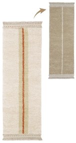 Бежова памучна пътека 80x230 cm Duetto Sage – Lorena Canals