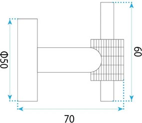 Закачалка за баня 29104 Rivo Brush Gold