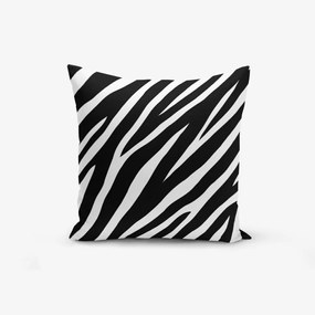Черно-бяла калъфка за възглавница с памук Зебра, 45 x 45 cm - Minimalist Cushion Covers