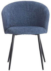 Сини метални трапезни столове в комплект 2 бр. Radaja – Light &amp; Living
