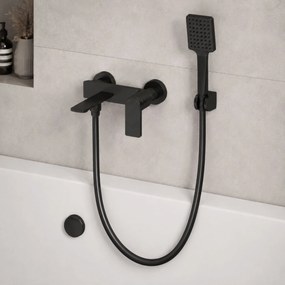 Душ маркуч против усукване Rea Black 150 cm