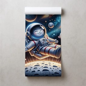 Фототапет – Весел астронавт сред ракети