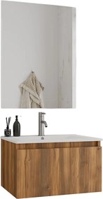 Комплект за баня Drop Gemini 75 slim-кафяв