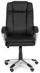 Ергономичен кожен офис стол с двойна подложка