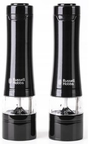 Електрически мелнички за сол и пипер Russell Hobbs Black 28010-56, Керамичен механизъм, LED, Черен