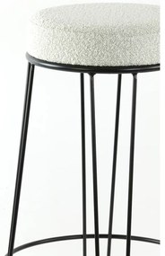 Бял тапициран бар стол (височина на седалката 73 cm) Alice – Light &amp; Living