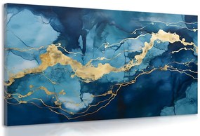 Картина на платно – Син мрамор