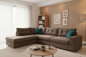 Ъглов диван Hanson-Mocca-Left