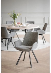 Сиви тапицирани трапезни столове в комплект 2 бр. Norwell – Rowico