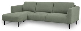 Зелен ъглов диван (ляв ъгъл) Hero – Scandic