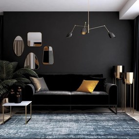 Черен разтегателен диван 217,2 cm Adley - CosmoLiving by Cosmopolitan