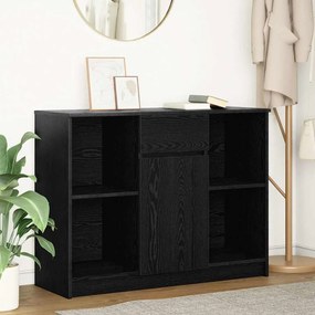 861563 vidaXL Бюфет с чекмеджета, черен дъб, 101x35x76 см, инженерно дърво