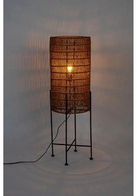 Подова лампа в естествен цвят с абажур от юта (височина 95 cm) Kari - Dutchbone