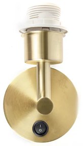 Модерна стенна лампа златиста 1-светлина с превключвател - Combi