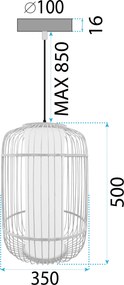 Плафон Bamboo APP1626-1CP