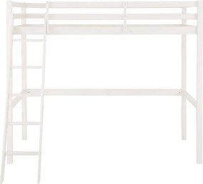 Бяло повдигнато легло от борова дървесина Alpi2 - Støraa