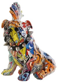 Декоративна фигурка Home ESPRIT Многоцветен Куче 17 x 25 x 27 cm