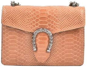 Кафява кожена чанта в цвят коняк Fiona - Renata Corsi