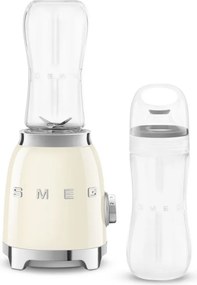 Блендер Smeg PBF01CREU, 300W, 2x 600 мл, 20000-24000 об/мин, Противоплъзгаща основа, Без BPA, Неръждаема стомана, Крема