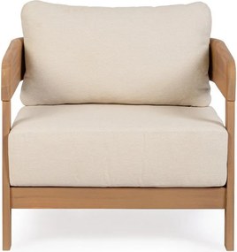 Градински стол от масивно дърво в естествен цвят Pablo – Bizzotto