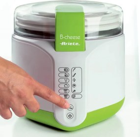 Уред за сирена и кисело мляко Ariete B-CHEESE 0615/00, 500W, 2 л, 6 програми, 90C, 6 индикатора, Бял/зелен