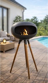 Биокамина TOKIO 45x100 cm 2 kW черна