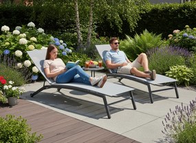 Шезлонг Inflecto-Сиво